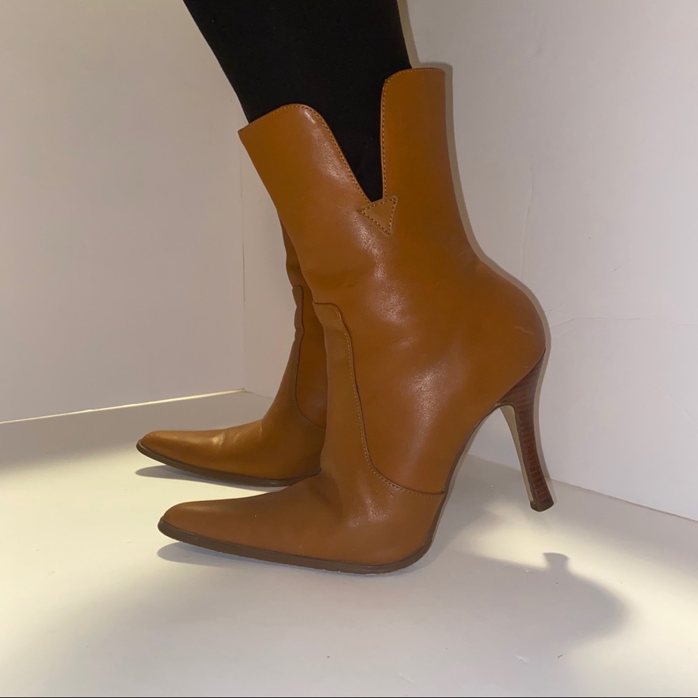 Tan Stiletto Boots